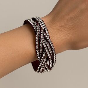 Paparazzi Red Braided Bracelet Snap closure